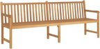 Garden Bench Warm Teak Wood Fine Sanded Teak Hardwood Large,Solid Teak 4Seater Garden Bench for Comfort and Style Outdoor Patio Furniture