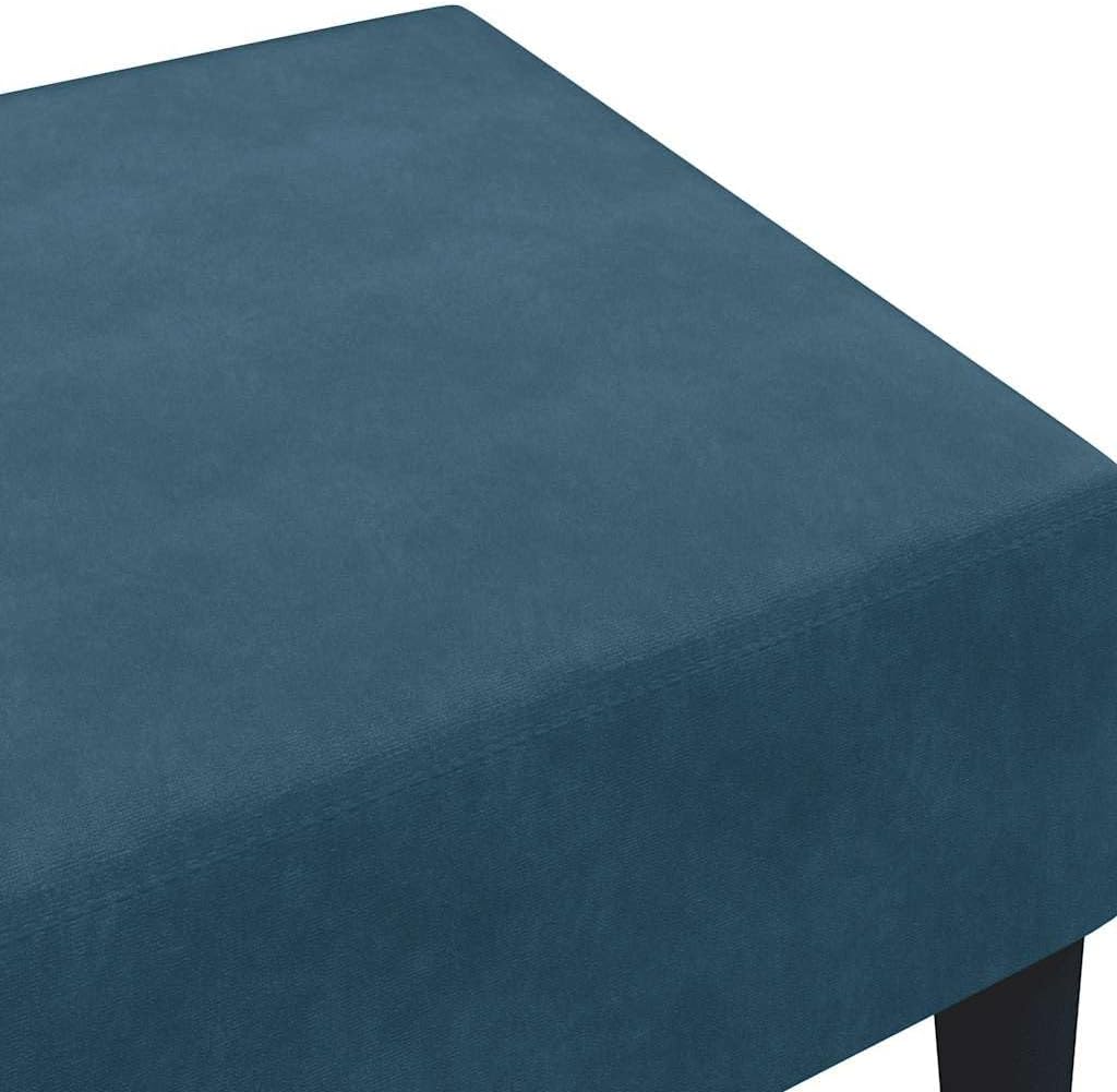 Velvet Footstool 30.3x21.7x12.2 Inches, Cozy and Stable Footrest with Plywood Frame, Soft Velvet Upholstered Stool for Living Room, Modern Design