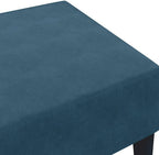 Velvet Footstool 30.3x21.7x12.2 Inches, Cozy and Stable Footrest with Plywood Frame, Soft Velvet Upholstered Stool for Living Room, Modern Design
