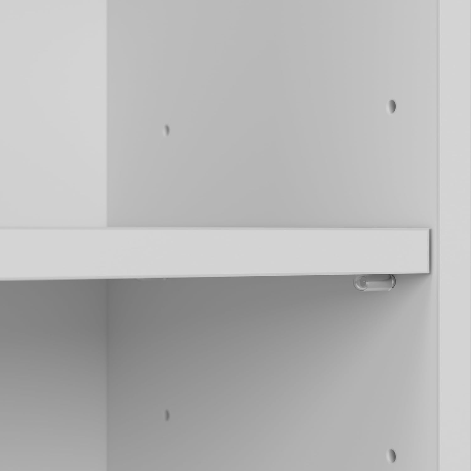 Bush Furniture L Shaped Desk with Hutch, 5 Shelf Bookcase and Lateral File Cabinet | Cabot Collection Corner Computer Table with Storage and Bookshelf | 60Wx23DX37W