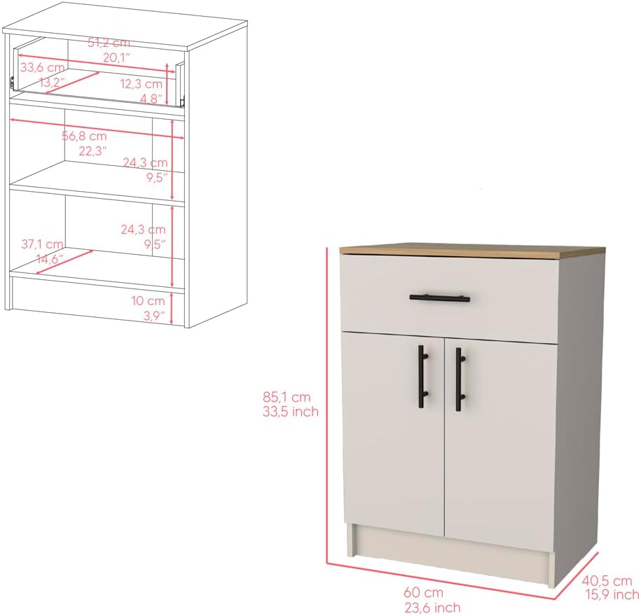 Modern Kitchen Pantry, Storage Cabinet, Engineered Wood, for Dining Room, Easy to Clean