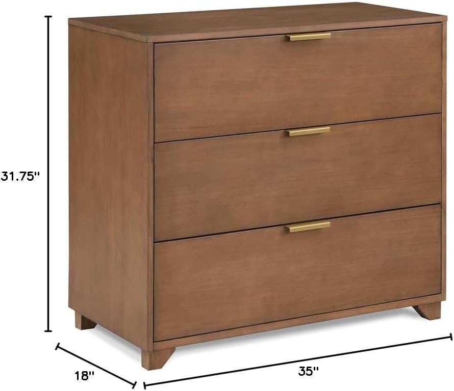 Suite Bebe Pixie 3 Drawer Dresser in Walnut