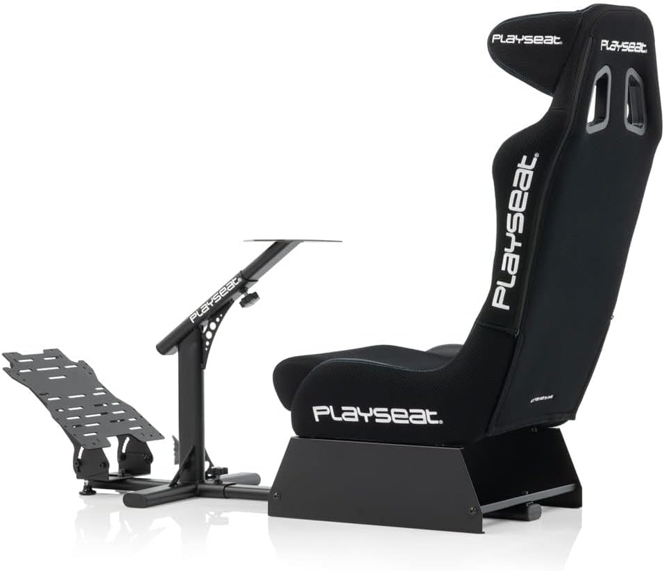 Playseat Evolution Pro Sim Racing Cockpit | Comfortable Racing Simulator Cockpit | Easily Adjustable | Compatible with All Steering Wheels & Pedals on the Market | Supports PC & Console |Actifit