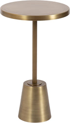 Kate and Laurel Tira Elegant Metal Round Side Table, 14 x 14 x 24, Antique Brass, Vintage Circle End Table for Use as Bedroom Nightstand or Living Room Table Option