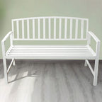 Patio Benches for Outdoors Outdoor Park Bench Community Plaza with Backrest Metal Leisure for Terrace Courtyard Balcony Shopping Mall Garden Benches for Outdoors
