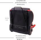 Marada Racing Seat with Double Lock Slip for Racing Wheel Simulator Stand Cockpit, Adjustable Cloth Red with Installed Parts