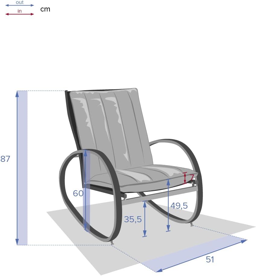 HESPERIDE Nevada Rocking Garden Chair