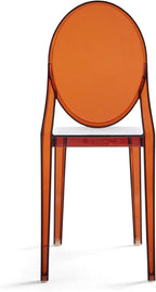 Kartell Victoria Ghost Chair, Set of 2, Amber