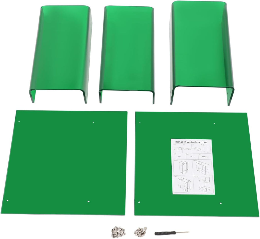 Clear Acrylic End Table, 2 Tier Narrow Acrylic Side Table Minimalist Nightstand Skinny Bedside Table for Bedroom Living Room Home Decor 8.7" W X 15.7" D X 21.6" H (Green)