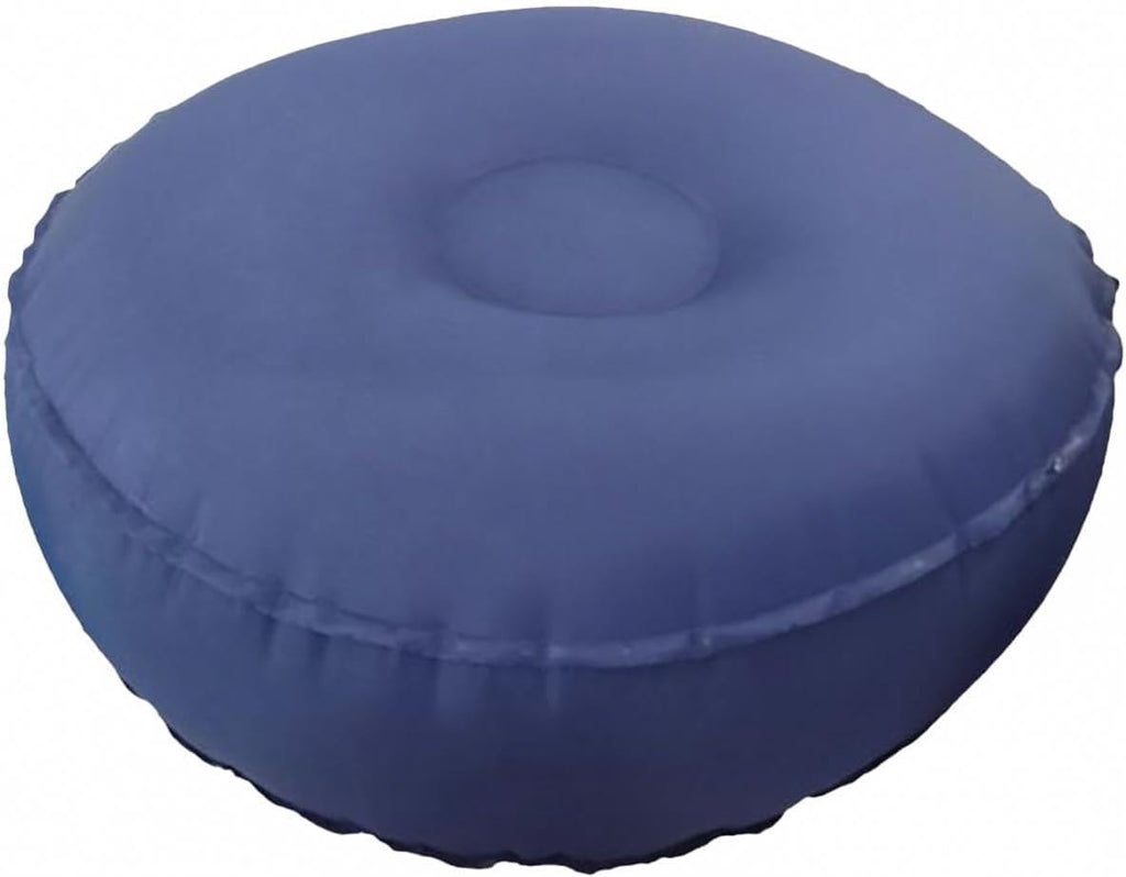Inflatable Meditation Cushion,Seating Indoor Outdoor Meditation Pillow, Comfortable Lightweight Yoga Cushion for Travel Office, Dark Blue