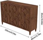 Entryway Cabinet Modern Sideboard Living Room Decorative Cabinet Wooden Entrance Cabinet Suitable for Dining Room, Home and Kitchen Sideboard Storage Cabinet(S:120 * 40 * 85CM)