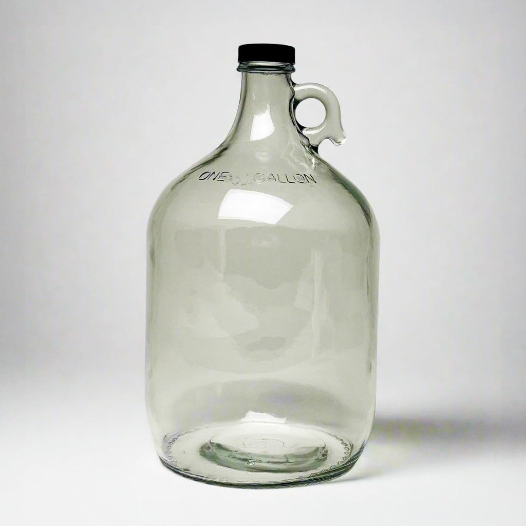 Rustic Strength Glass Jug with Cap, 1 Gallon