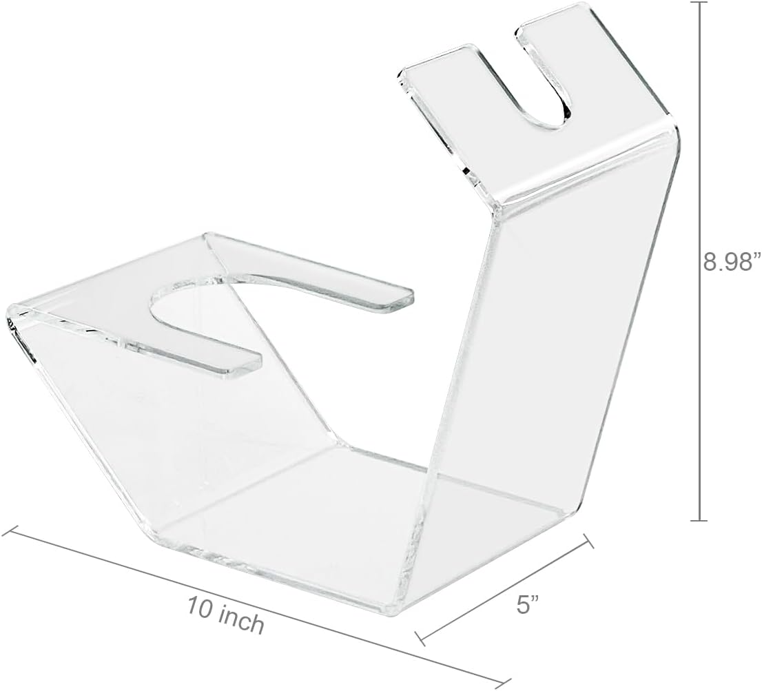 pbf PHOTO BOOTH FRAMES Clear Acrylic Wine Bottle Holder, Countertop Display Stand, 10 x 5 x 8.98 inches 2 Pack