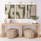 Plank+Beam Modern Solid Wood Console Table, 46 Inch, Sofa Table, Narrow Entryway Table for Hallway, Behind The Couch, Living Room, Foyer, Easy Assembly, Blonde