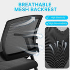 Folding Office Chair Mesh-Back – Stackable & Foldable for Space Efficiency: Ideal for Conferences, Guest Reception, Training & Classrooms,Basic Model,10