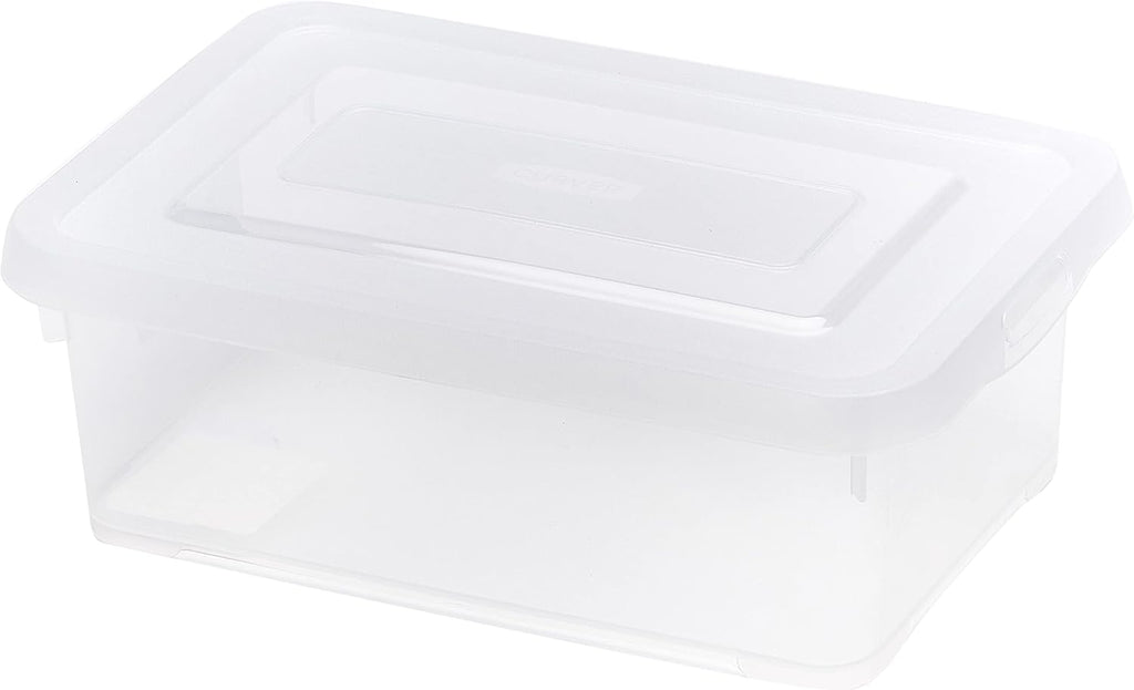 Allibert "Handy Storage Box with Click Lid, Transparent, 4 Litre
