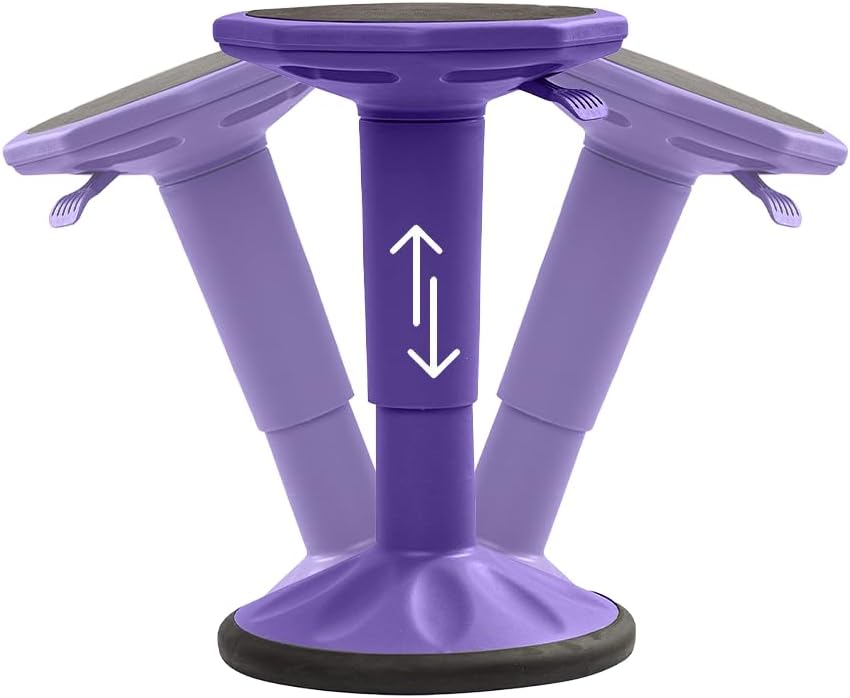 Adjustable Wobble Stool - Wobble Chair Middle and High School Students - Flexible Seating for Classrooms - Adjusts from 17" - 23"