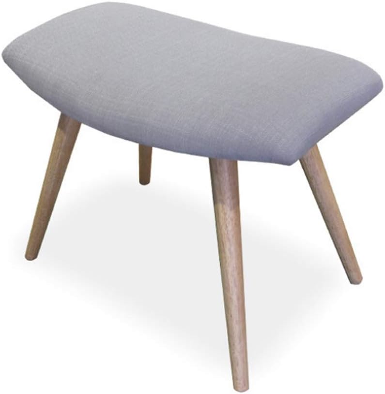 BABYCE Ottoman Stool Shoe Bench Upholstered Dressing Table Footrest Change Shoe Footrest for Living Room Bedroom Vintage Stool, 58X26X46cm for Bedroom Corridor (Color : Gray, Size : 58X26X46cm)