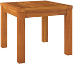 Solid Acacia Wood Garden Stools with Cushions 2 Pcs, 15.7x15.7x16.5 Inch Outdoor Stools for Patio Terrace