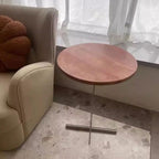 Rustic Side Table Living Room Home Travertine Sofa Side Table Simple Artistic Small End Table for Living Room