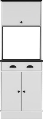 Tampa Kitchen Pantry with Drawer, 2 Cabinets, & Compact Design