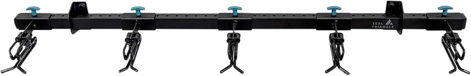 StoreYourBoard Lone Peak Ski Storage Rack, Wall Mount Organizer Holds 5 Pairs of Skis and Poles, Supports 300 lbs, 46 in x 8 in x 3.5 in