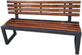 Patio Benches for Outdoors Park Chair Outdoor Bench Courtyard Shopping Mall Rest Back Solid Wood Garden Benches for Outdoors