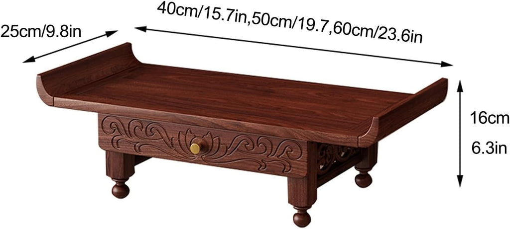 Buddhist Prayer Altar, Wall Hanging Offering Table for Home Decor and Spiritual Activities, Ideal for Living Room and Bedroom