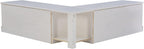 Linon Harris White Solid Pine Backless Nook with Interior Storage