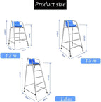 Swimming Pool Stainless Steel Lifeguard Chairs, Pool Deck Lifeguard Chairs with Hole & Hook,Loads 661lbs(304,1.8m)