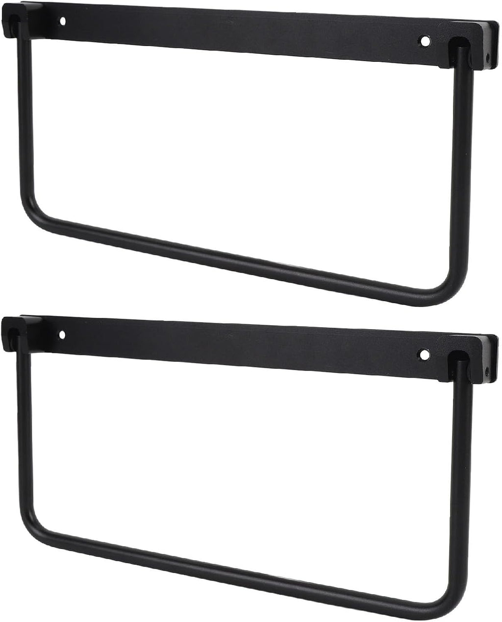 Foldable RV Shoe Rack, Space Saving Aluminum Alloy Wall Mounted Shoe Organizer Hanger with Screws, Storage Shelf for RV Travel Trailer Yacht (Black)