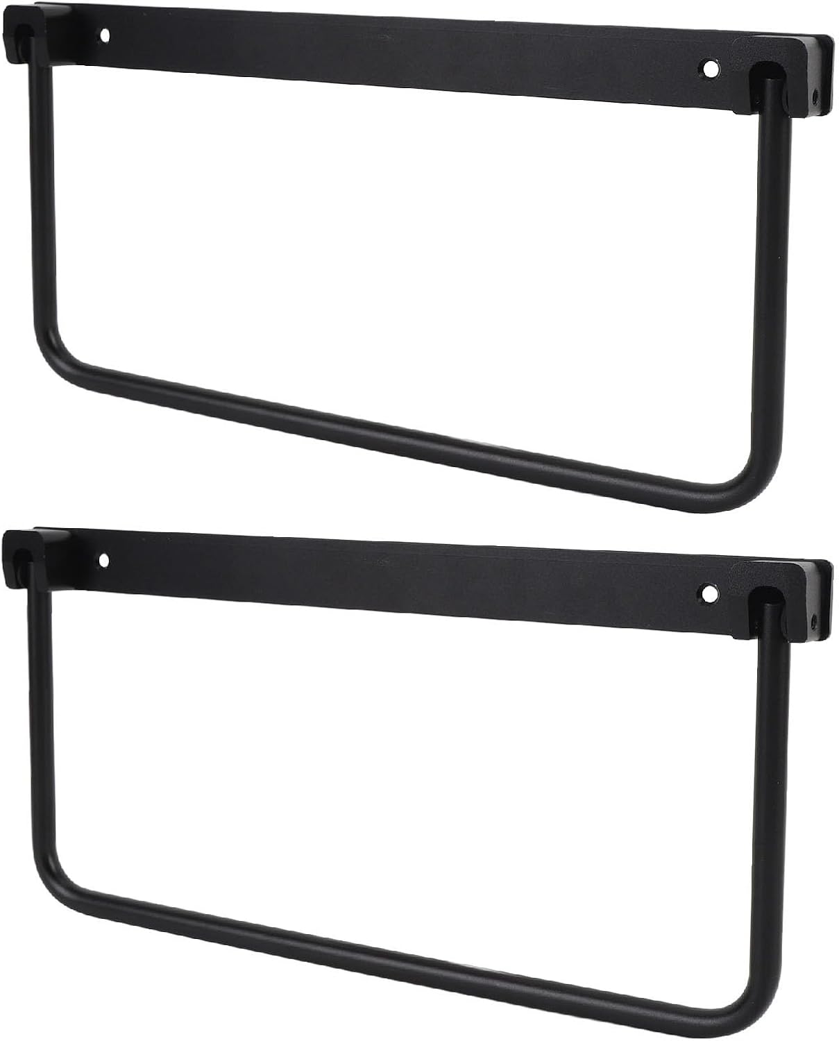 Foldable RV Shoe Rack, Space Saving Aluminum Alloy Wall Mounted Shoe Organizer Hanger with Screws, Storage Shelf for RV Travel Trailer Yacht (Black)