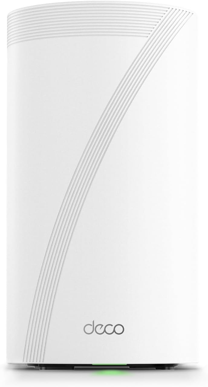 TP-Link Deco 7 Elite BE85 Tri-Band WiFi 7 BE22000 Whole Home Mesh System- 2-Stream 22 Gbps, 2X 10G + 2X 2.5G Ports Wired Backhaul, 8X High-Gain Antennas, VPN, AI-Roaming, HomeShield (1-Pack)