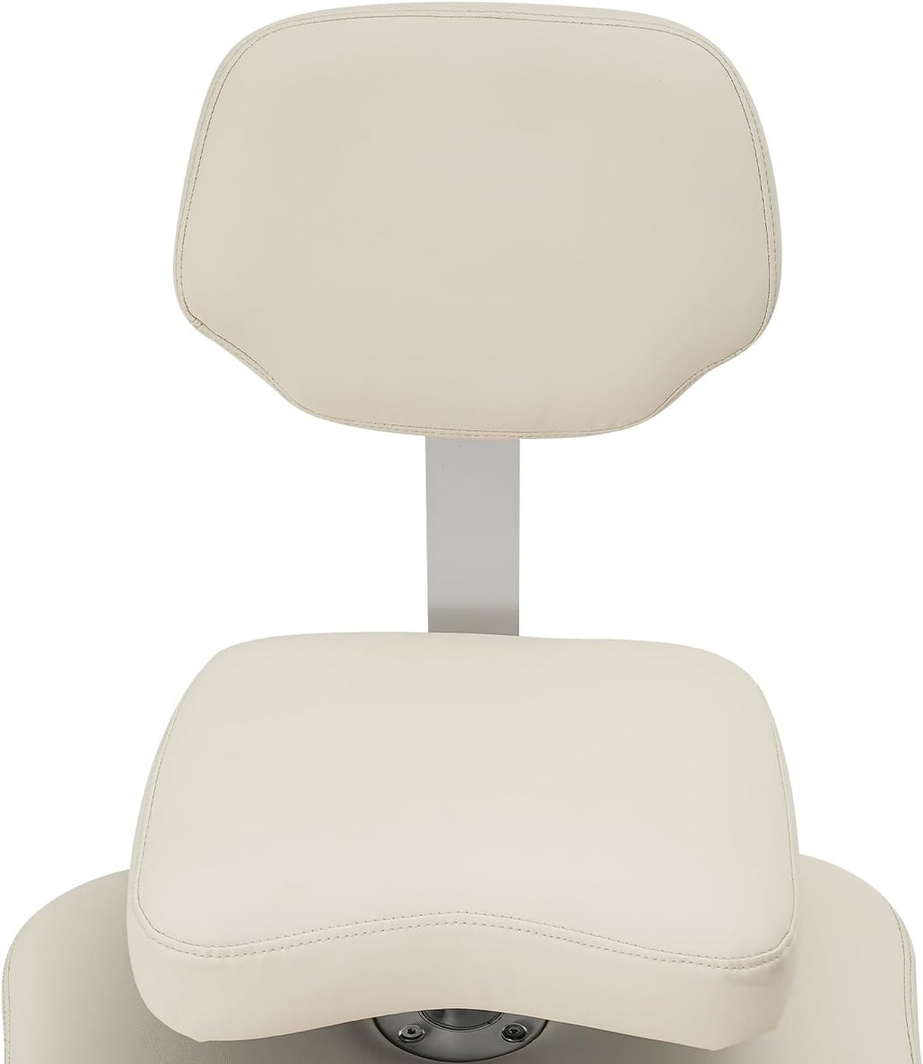Cross Legged Chair, Adjustable Meditation Chair with Wheels, 360° Swivel Seat & Footrest for Yoga Office