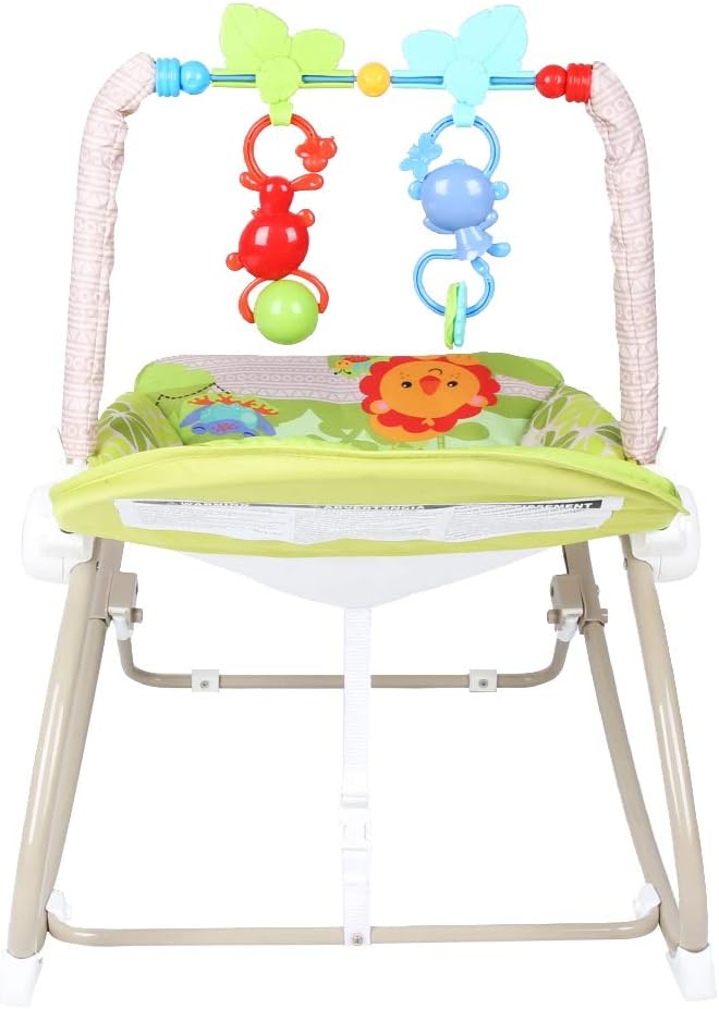 Baby Chair Detachable Soft Baby Rocking Chair Cradle with Two Toys