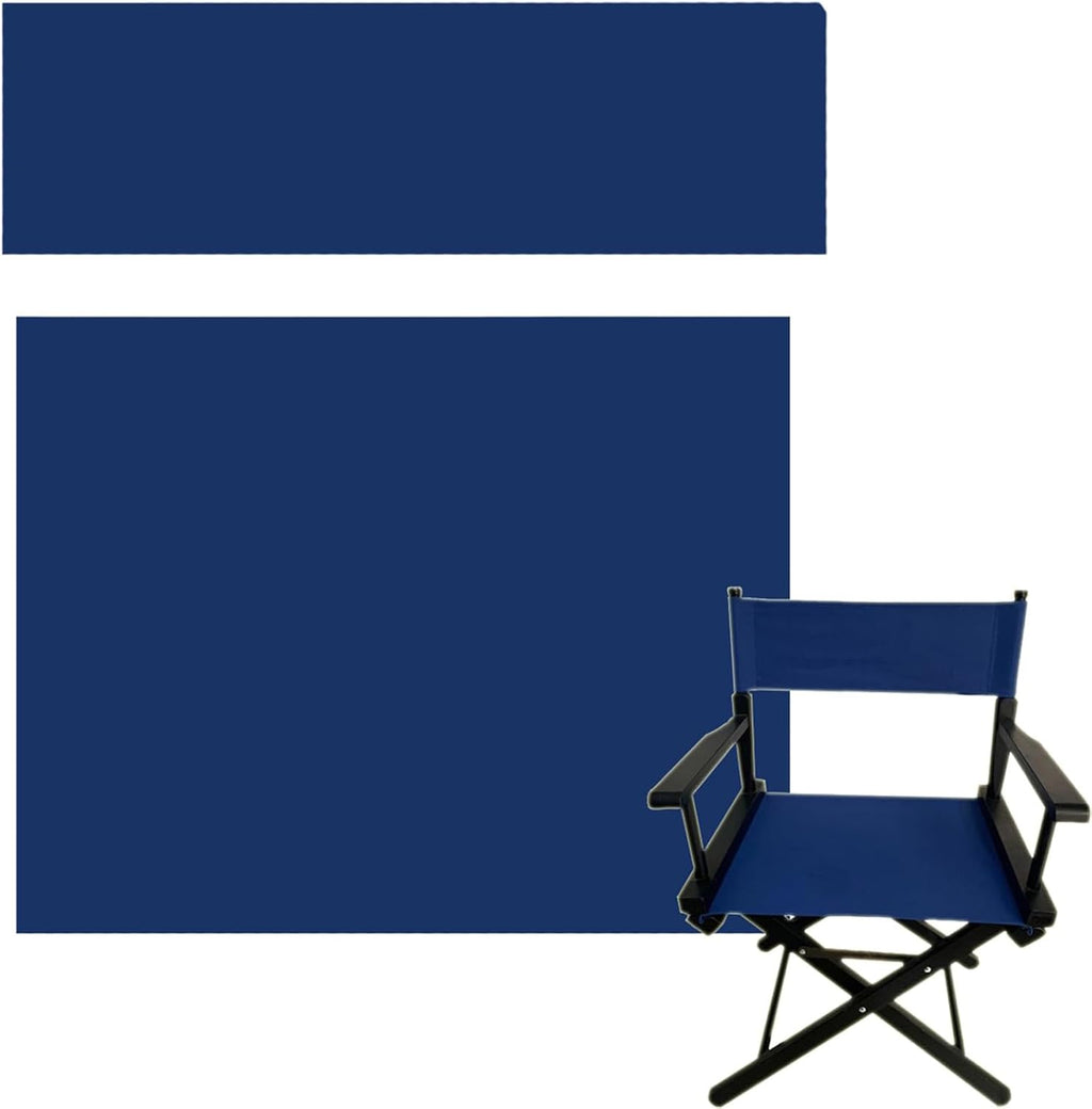 Upone Director Chair Canvas Replacement Cover kit for 18'' Directors Chairs,Movie Chair, Replacement Canvas Seat and Back for Home Director Chair,Black, Red, Green, Gray,Blue,Medium Size(Blue)