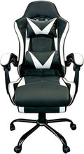 Gaming Chair, Ergonomic Computer Chair with Footrest and Lumbar Support, Height Adjustable Video Game Chair with 360° Swivel Seat and Headrest for Office, Home, Streaming and Gaming (White)