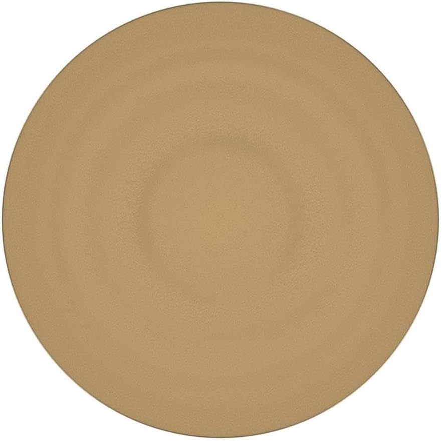 Beaumont Lane Transitional Metal Pedestal Side Table, 10" Round Top, Antique Gold Finish, Durable Aluminum Construction, Glamorous Accent for Living Room or Small Spaces, 22.5" Tall