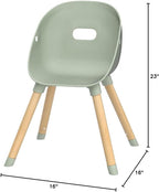 Lalo The Play Chair - Set of 2 Toddler Chairs - Sturdy Bucket Seat - Easy to Clean Kids Chair - 200 lb Weight Capacity - Blueberry