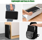 Jocauto Foldable Step Stool, Adjustable Step Stool with a Non-Slip Platform, Step Ladder with Thick Rubber Feet for Adults or Children in Kitchen, Bedroom, Office, Rv, 330 Lbs Capacity