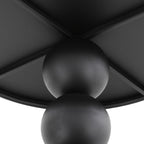 Side Table Small End Table with Product Size(D*H) 15.7 * 24in & 20 Lbs Load Capacity Floor Standing Modern Coffee Tables Modern Accent Nightstand for Living Room, Study Room, Rest Area(Black)