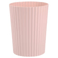 JiatuA Small Trash Can Plastic Wastebasket Round Garbage Container Bin for Bathroom, Kitchen, Bedroom, Home Office, College Dorm, Pink