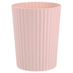 JiatuA Small Trash Can Plastic Wastebasket Round Garbage Container Bin for Bathroom, Kitchen, Bedroom, Home Office, College Dorm, Pink