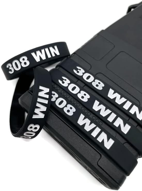 308 Win 7.62x51 Magazine Mag ID Silicone Band Durable (Pack of 3, 5 or 10)