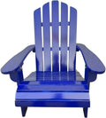 Saiveina Outdoor or Indoor Wood Children Adirondack Chair,Blue