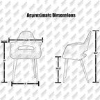 2xhome Mid Century Modern Upholstered Fabric Organic Accent Living Room Dining Chair Armchair Set with Back Armrest Dark Black Wood Wooden Legs for Kitchen Bedroom (2, Green, Dining)