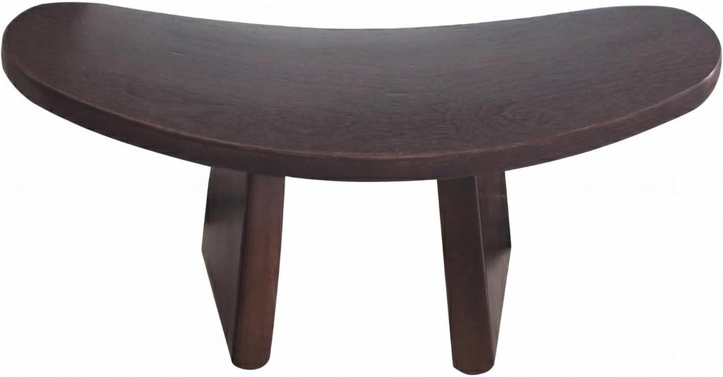 predolo Mindful Kneeling Stool Curved Meditation Seat Stool Compact Home Seating, Brown, Medium 42 21 18 CM