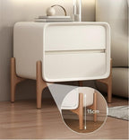 Light Luxury Modern Two-Drawer Bedside Table Free Installation Boudoir Storage Cabinet Stylish and Practical Bedside Storage All Occasion(Brown,40 cm)