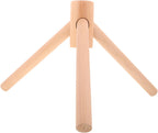 KICHOUSE 1 Piece Wooden Coat Rack Base Floor-Support Tripod Attachment Replacement Parts for Living Room Bedroom Coat Stand Bottom 16 Inch