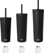 Simple Modern Classic Tumbler with Straw Lid | Insulated Iced Coffee Cup Reusable Stainless Steel Water Bottle Travel Mug | Gifts for Women Men Her Him | 24oz | Tortoise